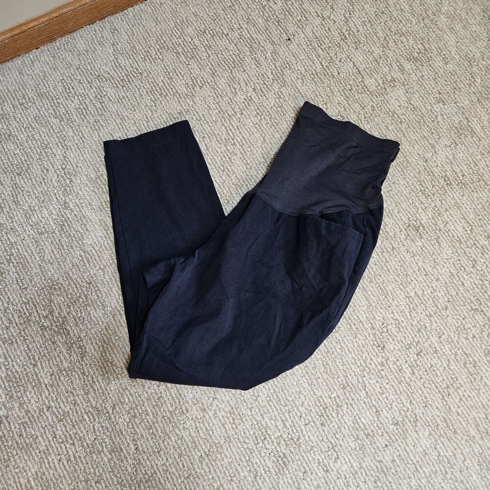 Old Navy Maternity Full-Panel Pixie Pants Size 18 Navy Blue